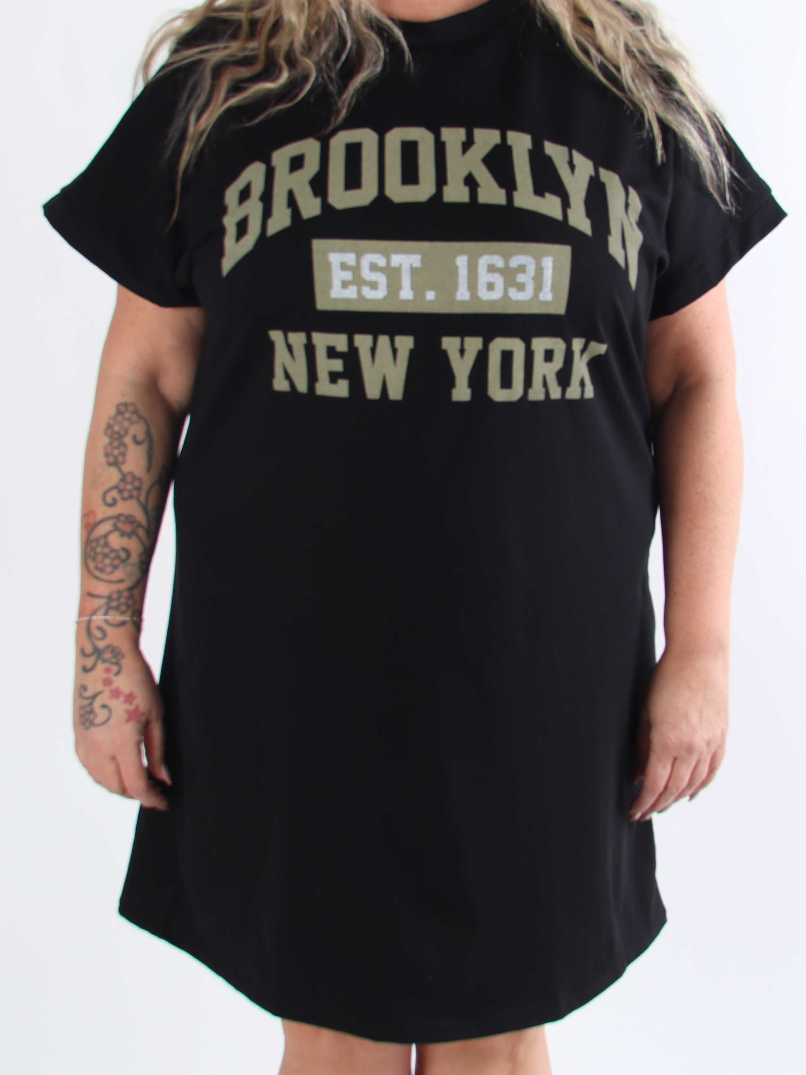 Tasmine - Plus size brooklyn t-shirt kjole i blødt bomuld